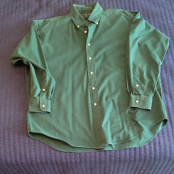 Ralph Lauren Green Casual Button Down Shirt - Picture 1 of 5